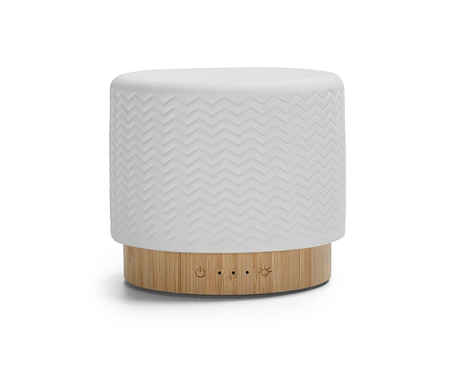 Toba-Natural bamboo base with line pattern porcelain cover